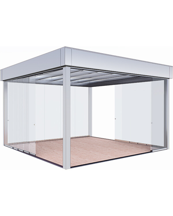 CUBE PANORAMA: беседка Беседка куб из алюминия и стекла