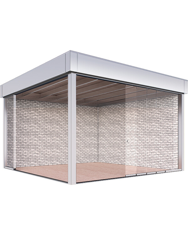 CUBE CLASSIC: беседка Беседка куб из алюминия