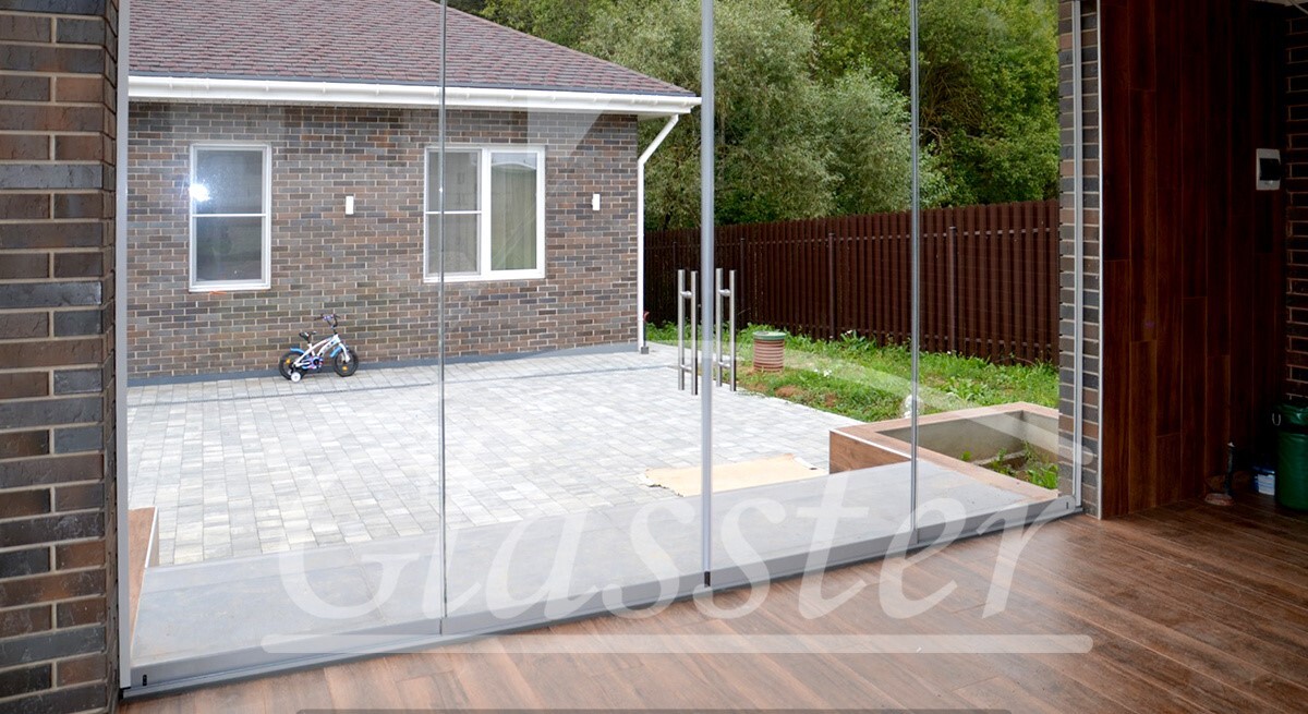 Glasster российский бренд безрамного остекления Ручки-скобы для безрамного остекления